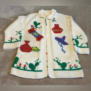 Vintage Ladies Mary Maxim Southwest Knit Sweater